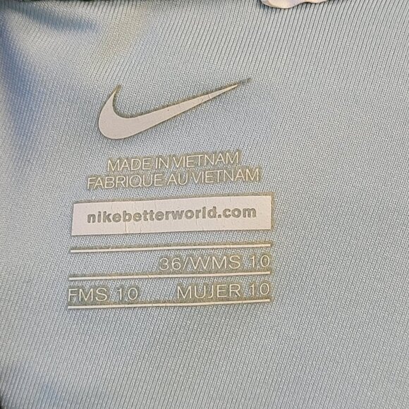 Nike Swim Woman’s Poly Team Splice Cut-Out Tank Swimsuit black green size 10 - Picture 8 of 13